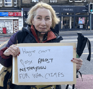 תמר גרשוני הירשפלד חמה על ביבי בהאג שיעצרו אותו