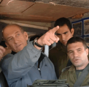 גל הירש ואהוד אולמרט