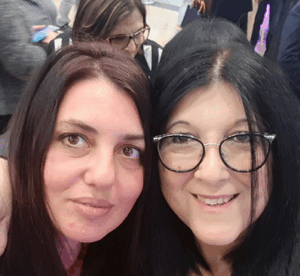 תמר טרבלסי חדד מימין עם הזונה המשוקמת יעל ברנובסקי