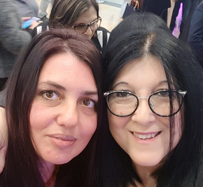 תמר טרבלסי חדד מימין עם הזונה המשוקמת יעל ברנובסקי