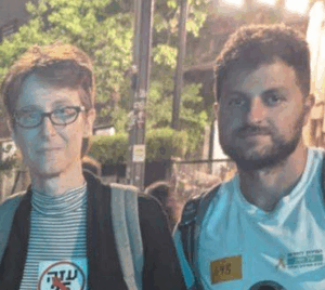 יולנדה יבור עם חבר אלון משעלי זוממים הסתות והצתות