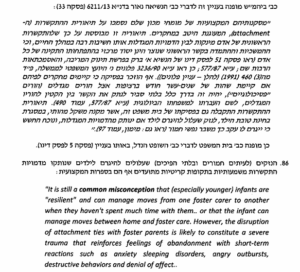 3 מאיה חונגר ולידיה רבינוביץ בתיק תינוק המריבה תיאוריית האטצ'מנט