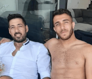 אביחי דהן מימין עם יזיזו מוטי אזולאי משמאל