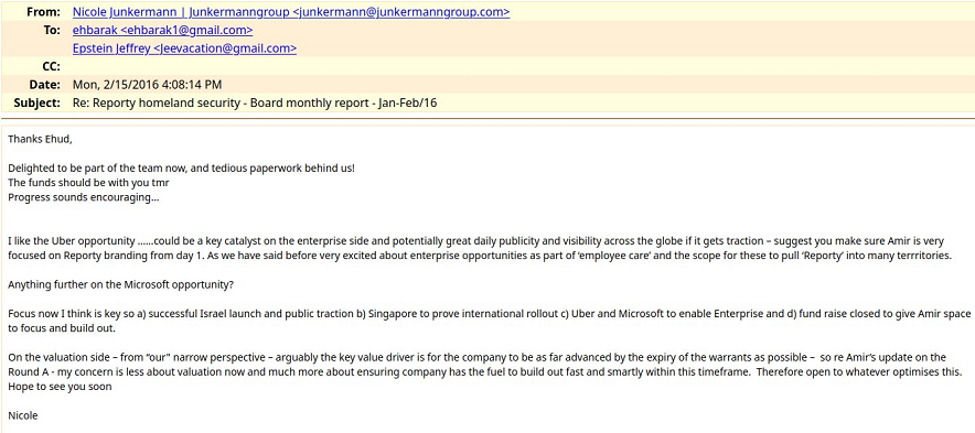 ניקול יונקרמן מבטיחה לאהוד ברק מיליונים 15-2-2016