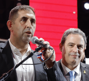 עמית בכר עם יד ימינו בחיפה שאדי סארוג'י