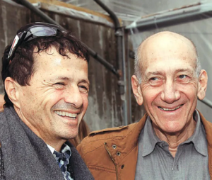 אהוד אולמרט עם אהוב נפשו אודי אנג'ל