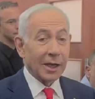 ביבי מגיע לעדות מנדלבליט תשוש ומטושטש